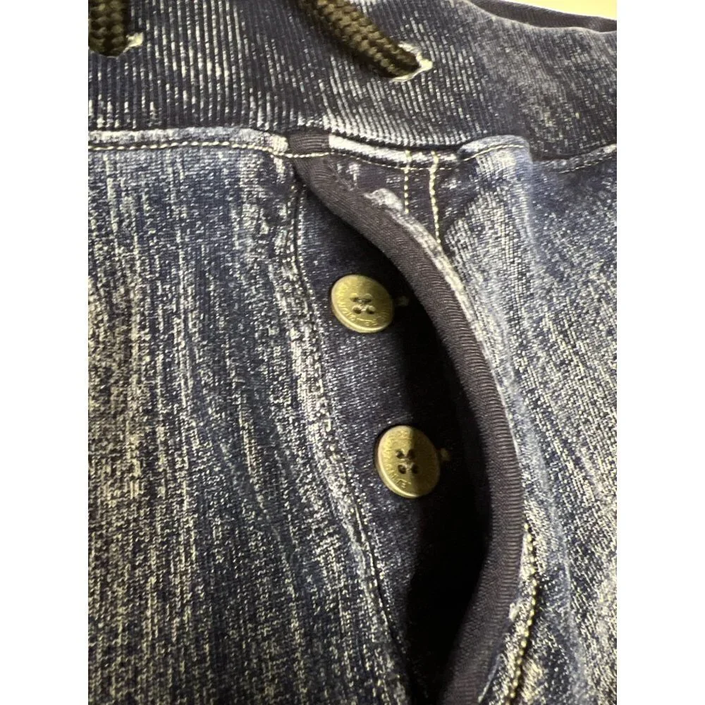 True Religion Bounded Denim Pull On Shorts Men's Size Medium